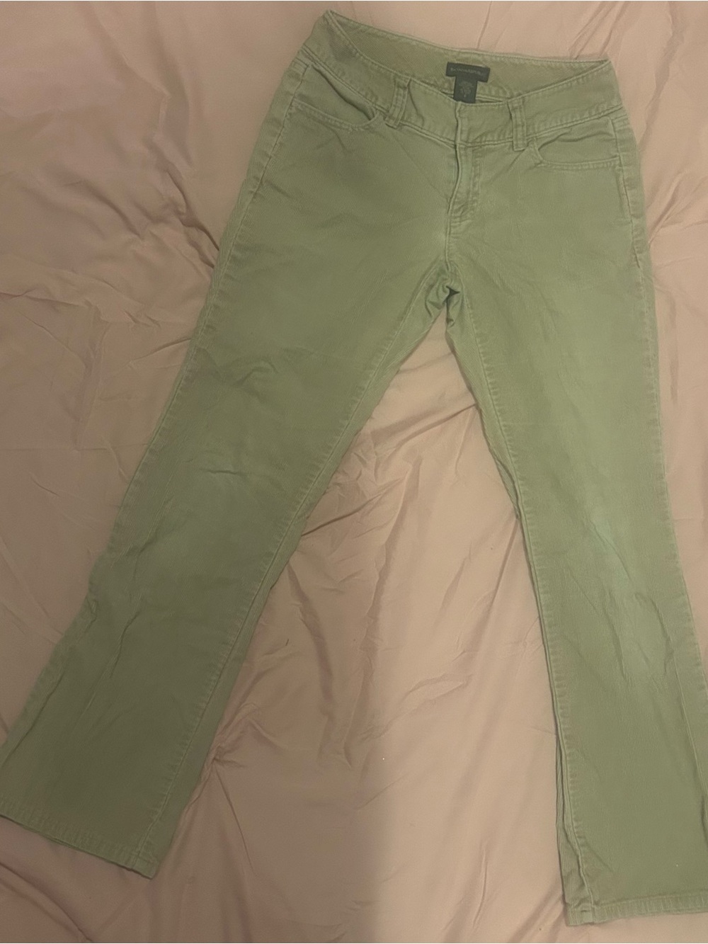 Banana Republic Olive Green Flare Jeans - Wide Leg